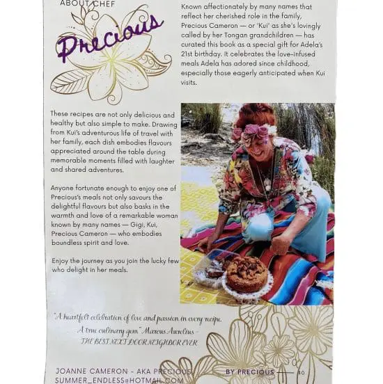 Precious Recipes Book Supporting Eco Barge Clean Seas